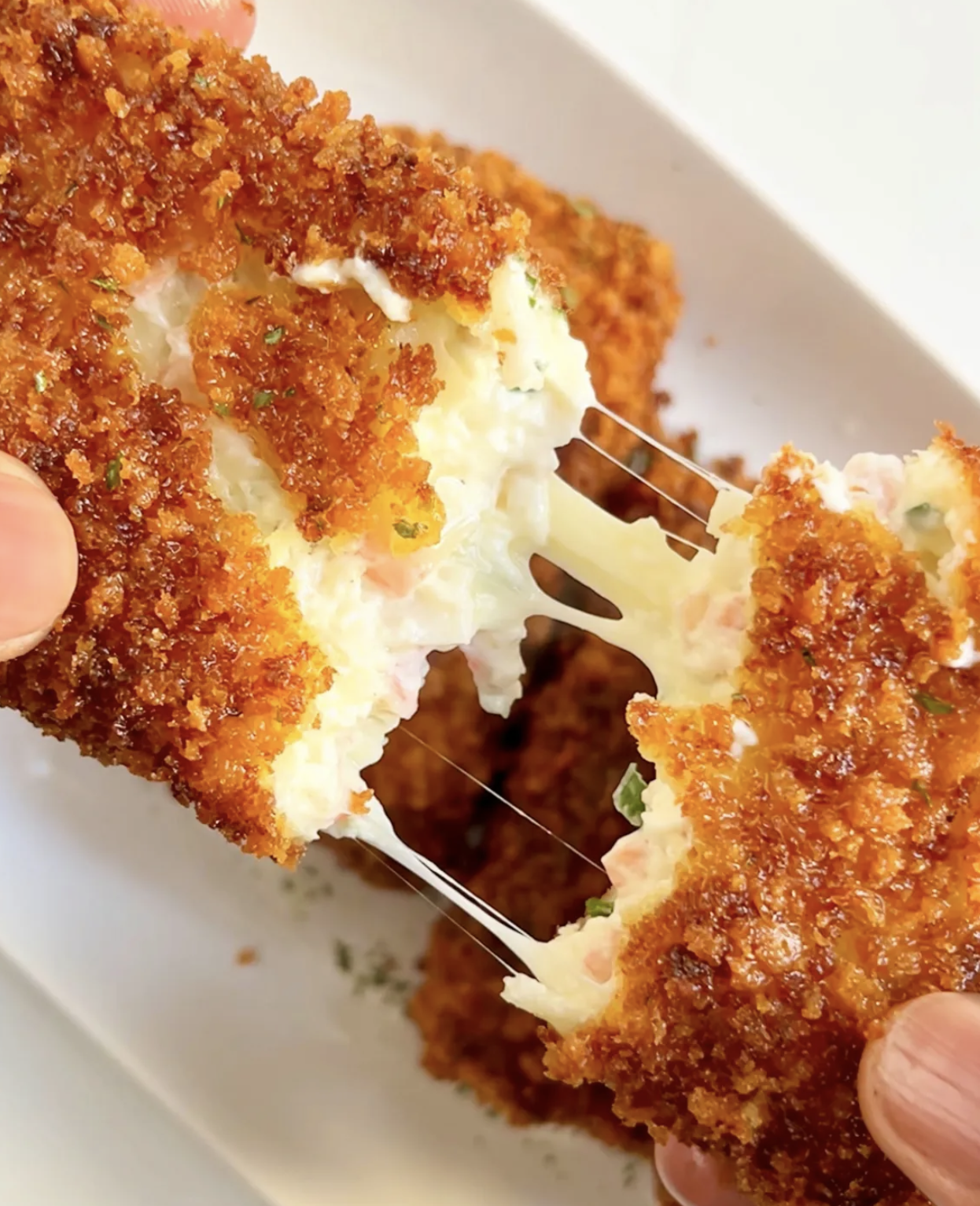 Crab Rangoon Mozzarella Sticks